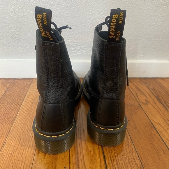 Dr. Martens 1460 Pascal Black Leather Lace Up Combat Boots US Ladies Siz… - Picture 6 of 9
